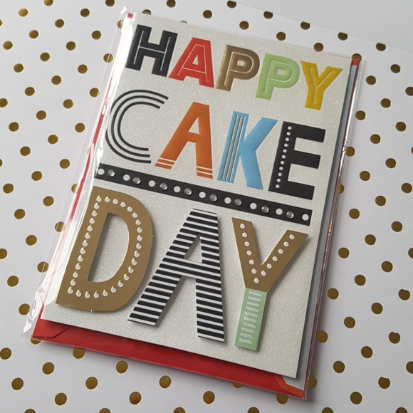 C R Gibson Luxury Card Happy Cake Day - Picture 14 of 15